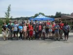 High school students and their instructors who participated in Pace University’s cybersecurity camp.