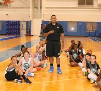 David Zenon, a former Assistant Coach for the White Plains High School Boys Basketball Team, played a major role in this year’s Liberty Academy Basketball Camp. Zenon coached campers, led instructional drills, refereed games and even worked the time clock, during the five-day camp from Monday, July 25 - Friday, July 29, at the MSG Training Center, in Tarrytown. Albert Coqueran Photo