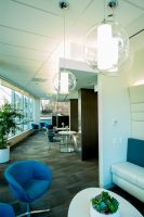 Newly designed lounge area at White Plains Hospital.
