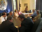 472-mk-planning-board-controversy-pic | The Examiner News The Mount Kisco Village Board met with three of three four planning board members who have continued to serve despite having their terms expire last December.
