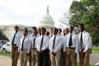 Clubmen at White House. Photo courtesy of White Plains Youth Bureau