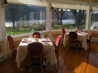 : One of the three dining rooms located in Monteverde at Oldstone in Cortlandt. Photo credit: Neal Rentz 