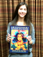 Anna Lao is the winner of the White Plains Outdoor Arts Festival poster contest.