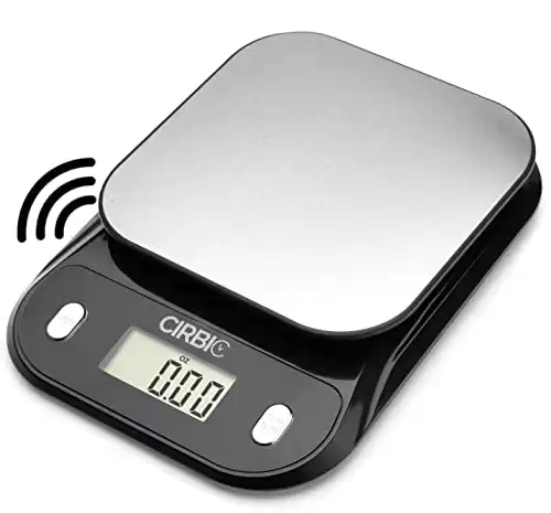 Talking Kitchen Scales - Big Numbers with Clear Loud Voice North American Accent (Black)