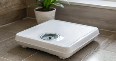 analog bathroom scales - photo of an analog bathroom scale