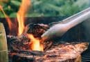 meat thermometer tips - photo of a steak being cooked on a grill