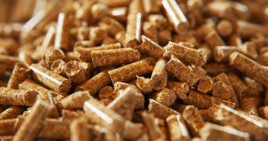 BBQ wood pellets - photo of a pile of wood pellets