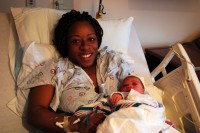 Theresa Samuels of Brooklyn welcomed baby Havier into the world at 11:15 a.m.