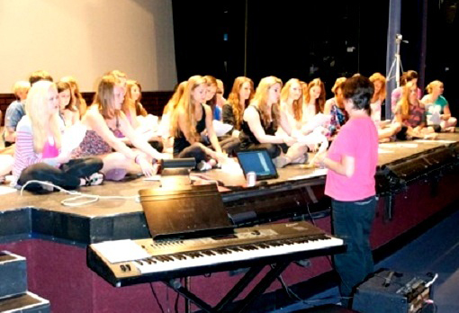 Nearly 40 children from the tri-state area took part in the Broadway Workshop Series with the cast and creative team of "Smash" at the White Plains Performing Arts Center last Sunday.