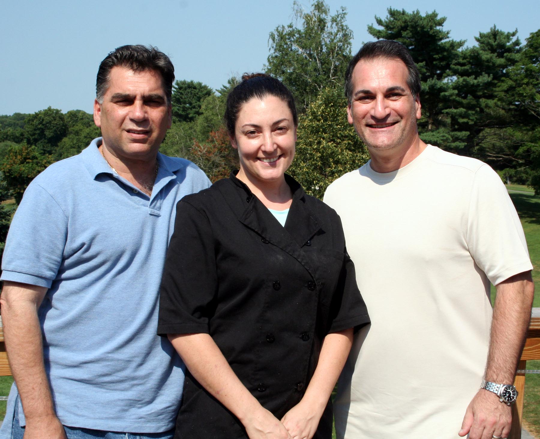 (Left to right) Bistro Twenty Five co-owner Joe Mangi, head chef Dina Leigh and Frank Magistro, also co-owner.