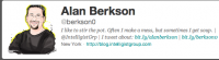 Westchester's Alan Berkson is on Twitter (a lot).