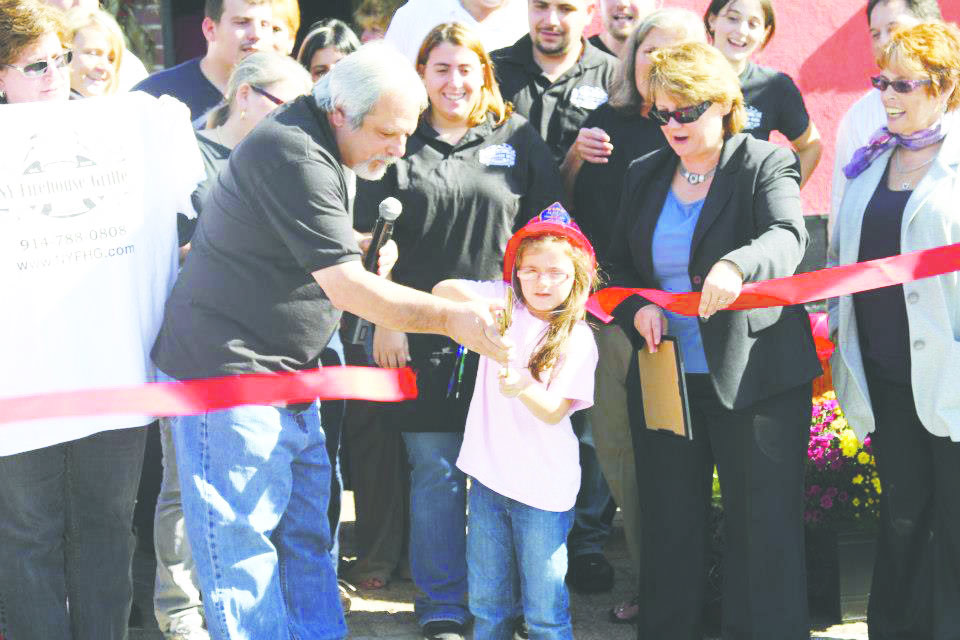 A ribbon cutting ceremony was held Saturday for Ny Firehouse grille in Peekskill.