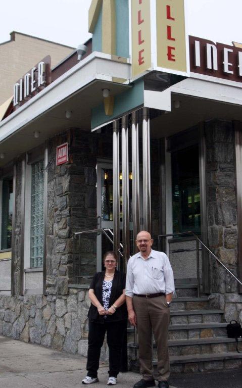 Pleasantville Diner manager Jo Ann Ellis and owner Jack Mourouzis.