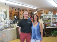 Somers Custom Framing & Gifts co-owners Ken and Ginny Ryan.  Photo credit: Neal Rentz 