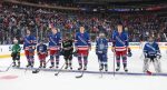 White Plains Plainsmen Luca Fugarino Stands with NY Rangers at MSG