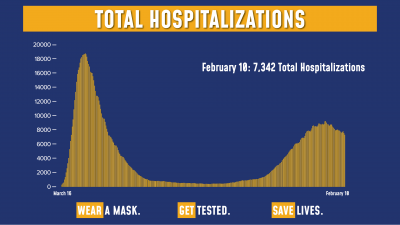 COVID Hospitalizations 2/10/21