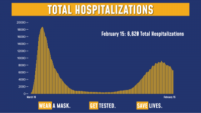 COVID Hospitalizations 2/15/21