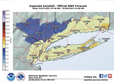 Westchester County Weather 2/7