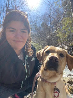 Guiding Eyes for the Blind trainer Alissa Phillips in Yorktown