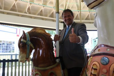 Westchester County Executive George Latimer at Playland