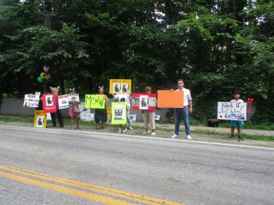 The Cat Squad protest