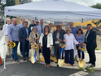 Individuals at Peekskill groundbreaking