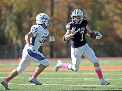Briarcliff-Hamilton-running-back-Luca-Meola-eludes | The Examiner News