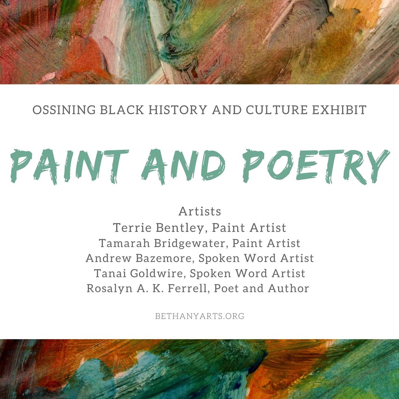 Paint and Poetry Exhibit