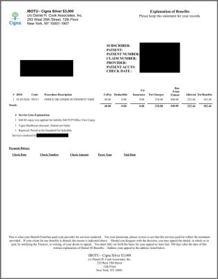 Cigna Billing