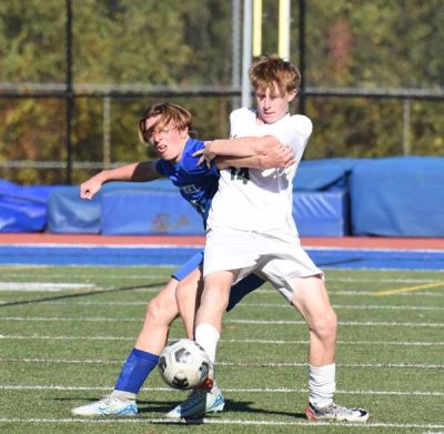 Carmel-senior-F-Christian-Matera-and-Yorktown-junior-D-Gavin-Mooney | The Examiner News Christian Matera and Gavin Mooney