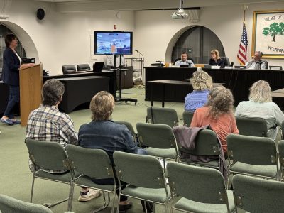 Hagadus speaking at meeting | The Examiner News