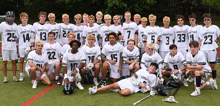 Pleasantville boys lax team are hoping for one more team pose with a 3rd straight Section 1 Class D title | The Examiner News Pleasantville boys lax
