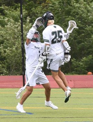 Pleasantville seniors Nick Reich and Shane Mueller in Section 1 Class D semifinal win | The Examiner News Pleasantville boys lax