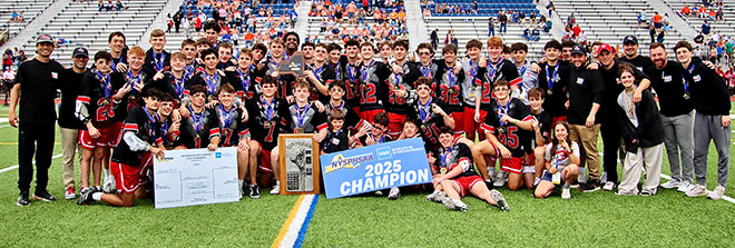 The Somers boys lax team of the season 2025 | The Examiner News Somers boys lax team