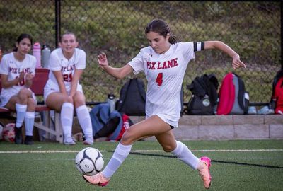 Fox Lane captain Amanda Mazzuca scored a goal | The Examiner News Fox Lane captain Amanda Mazzuca