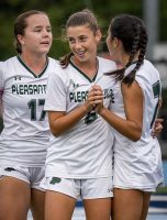Pleasantville Faith Brown Sam Schultz and Nehla Sauthoff celebrate | The Examiner News Pleasantville Faith Brown