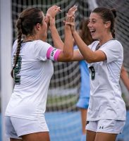 Pleasantville captain Natalie Viviano is quick to get with Sam Schultz | The Examiner News Pleasantville captain Natalie Viviano