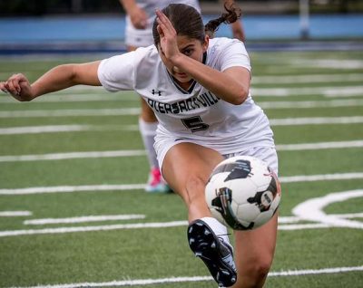 Pleasantvilles Miryam Follman drills kick | The Examiner News Pleasantvilles Miryam Follman