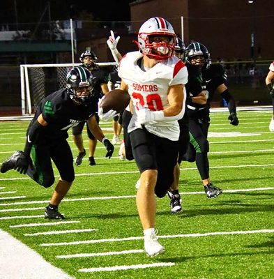 Somers RB-WR Dean Palazzolo leaves Yorktown defenders in dust | The Examiner News Somers RB-WR Dean Palazzolo